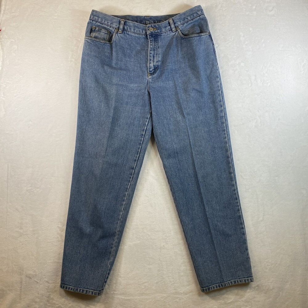 Lauren Jeans Co. Ralph Lauren Womens Sz 14W Straight Leg medium wash‎ Jean